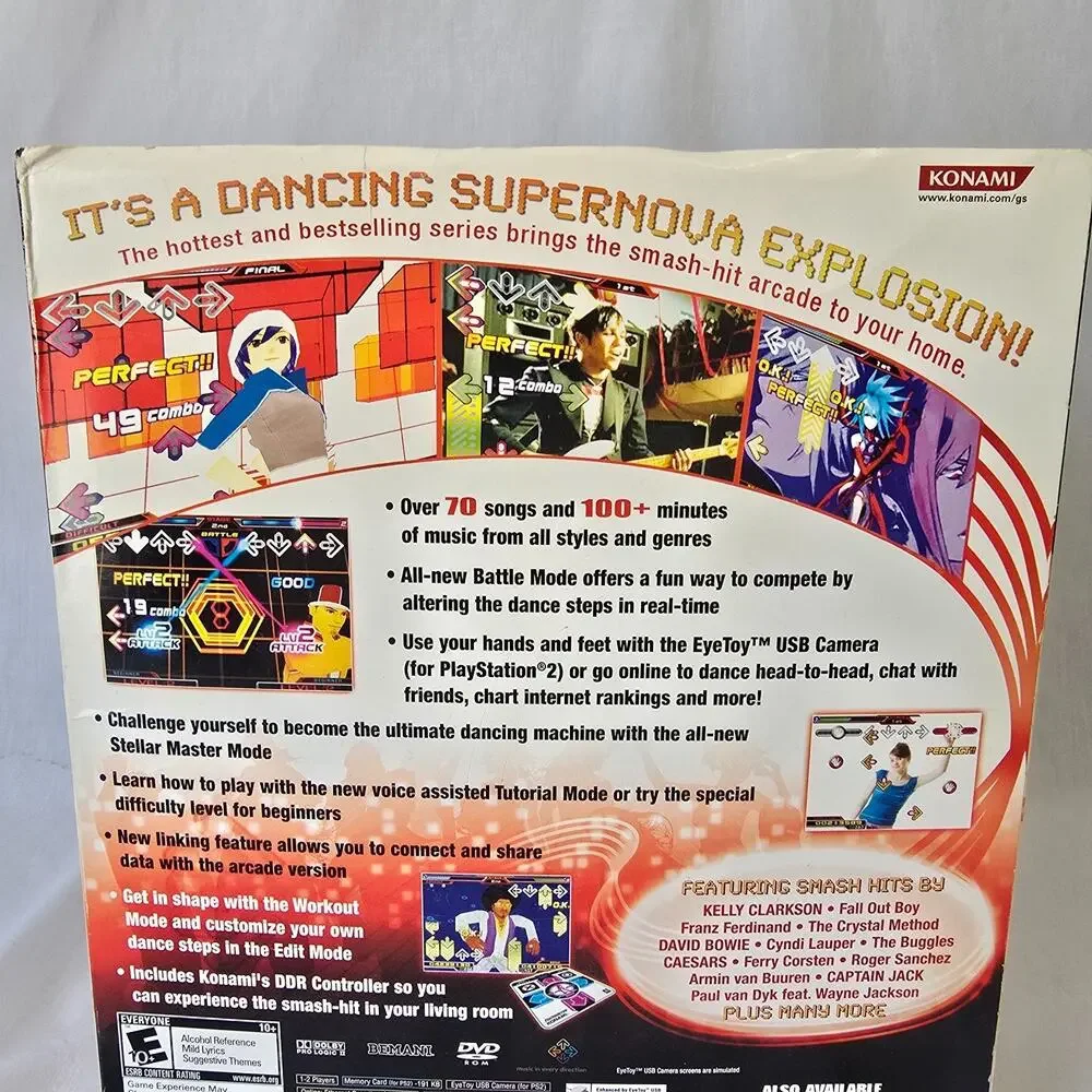 PlayStation 2 KONAMI Dance Dance Revolution SuperNova Controller Mat & Box Only